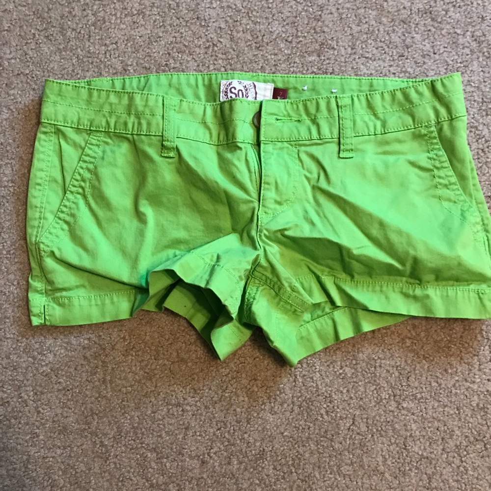 Green Dress Shorts